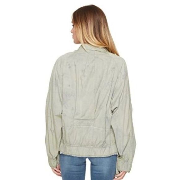 FREE PEOPLE | NEW Ripstop Parachute Utility Jacket Green Women’s Size X-Small - Picture 3 of 15